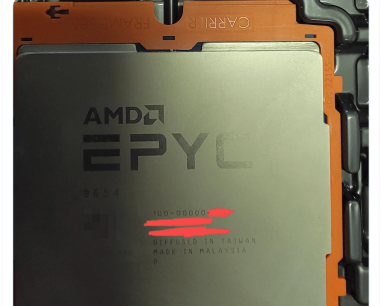 AMD 96 核霄龙处理器 “EPYC 9654” 曝光